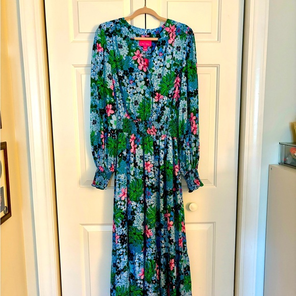 NEW Lilly Pulitzer Floral Midi Dress - Picture 2 of 10